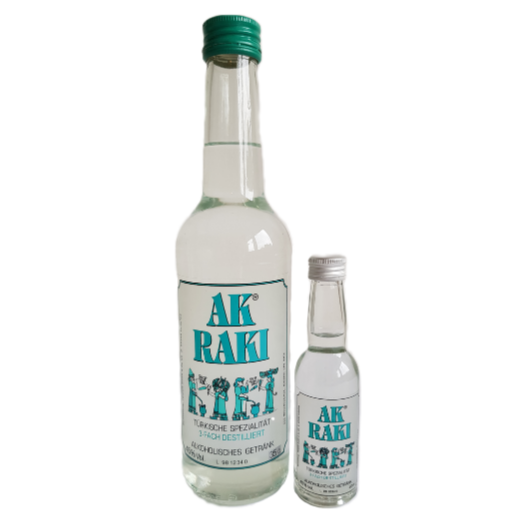 AK® RAKI Türkische Spezialität in 0,35 Liter Flasche (inkl. Ak® Raki 4cl 1x)