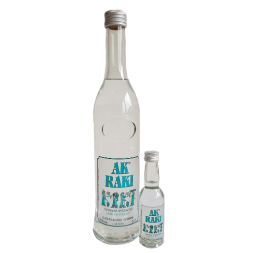 AK® RAKI Türkische Spezialität in 0,5 Liter Flasche (inkl. Ak® Raki 4cl 1x)